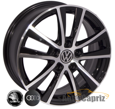 Диски Replica Volkswagen SSL480 BP R16 W6.5 PCD5x112 ET42 DIA57.1   